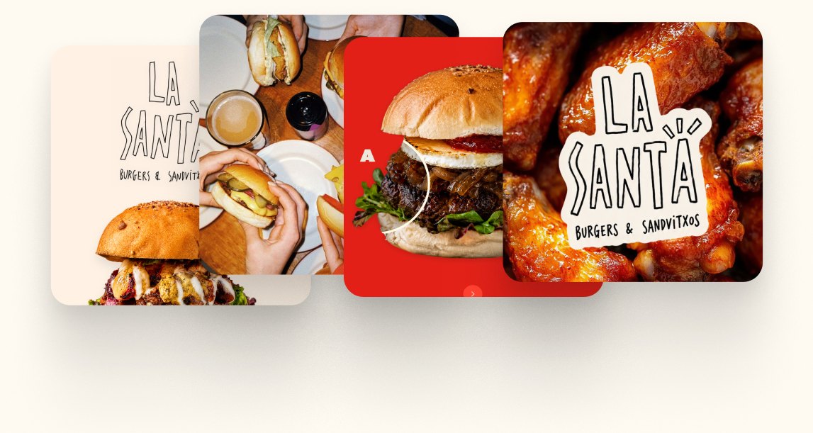 La Santa burgers and posters