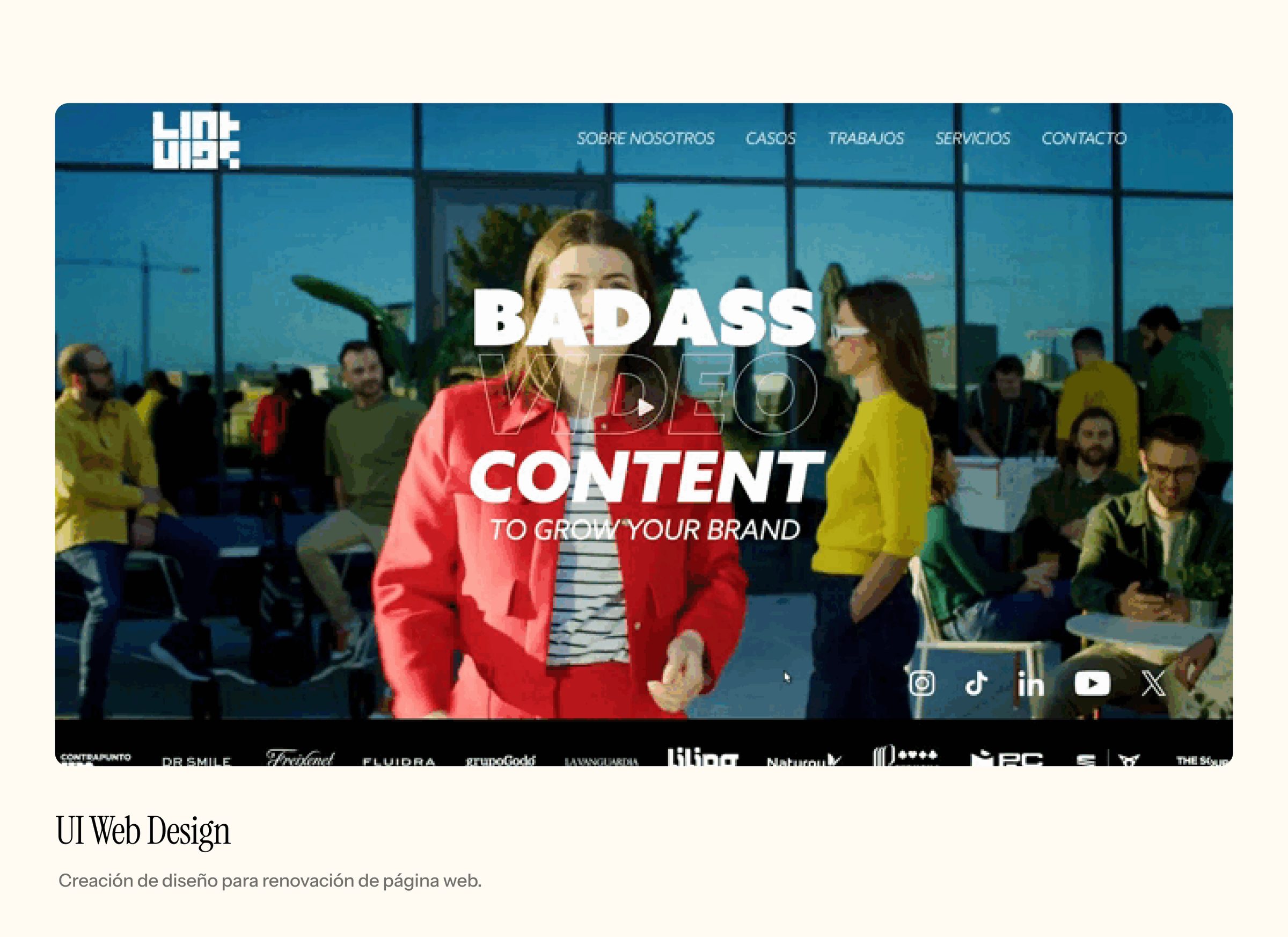 Linkvids website redesign: Badass content to grow your brand